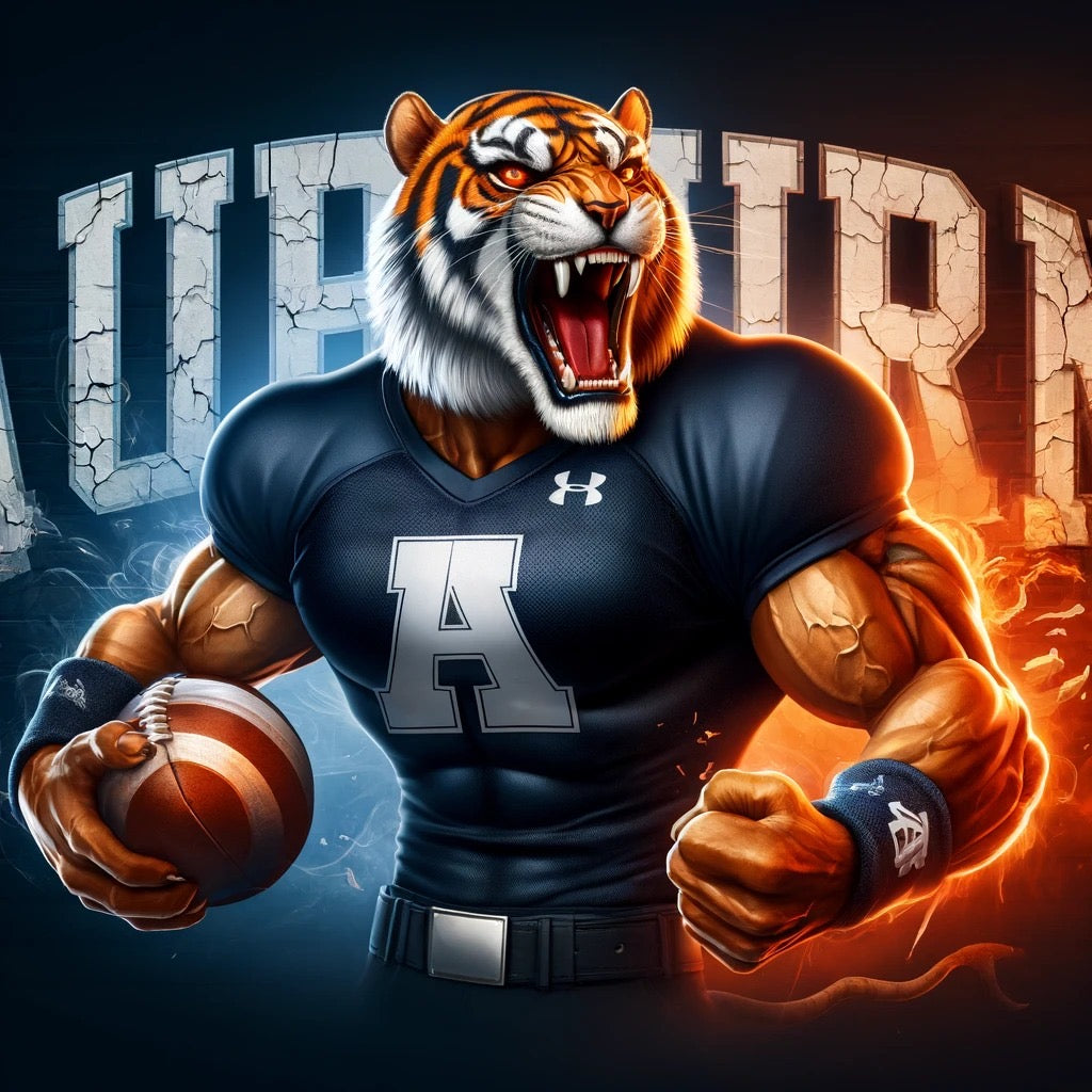War Eagle Spirit: Auburn Tigers Mascot Tee
