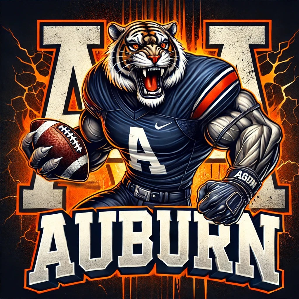 War Eagle Spirit: Auburn Tigers Mascot Tee