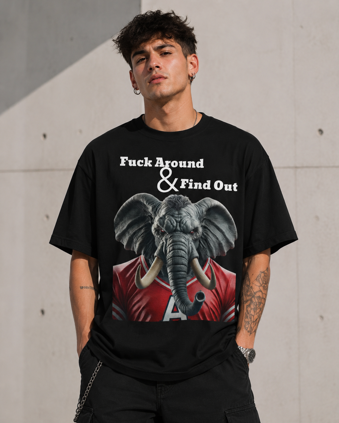 Fuck Around & Find Out tee worn