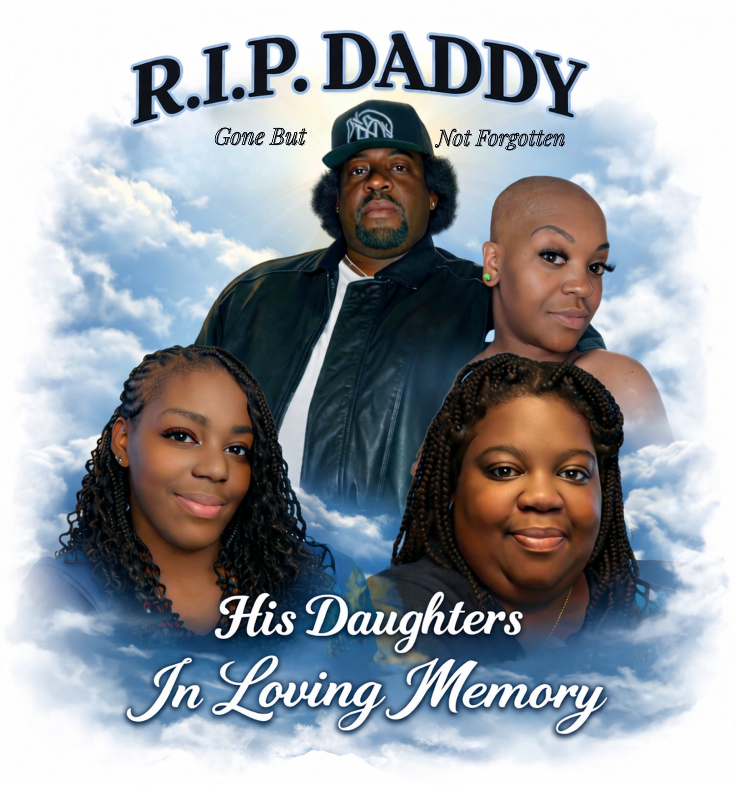 Memorial tribute apparel print